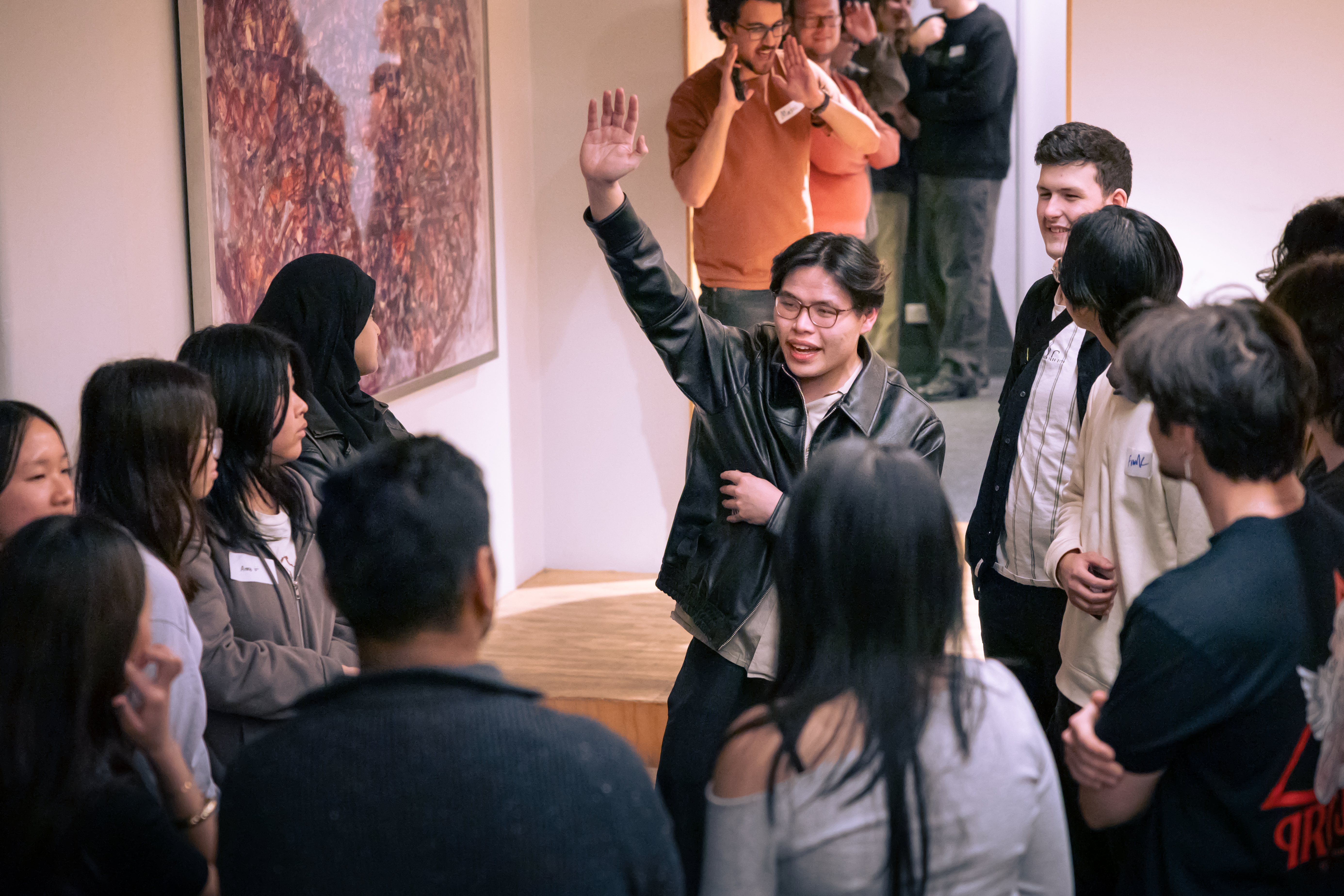 Club members playing a big social game